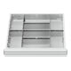 STIER Schubladeneinteilung Metalleinteilung BLH 75 mm Innenmaß 500x450 mm 8 Fächer-1