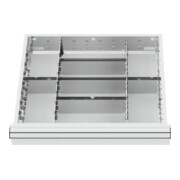STIER Schubladeneinteilung Metalleinteilung BLH 75 mm Innenmaß 500x450 mm 8 Fächer
