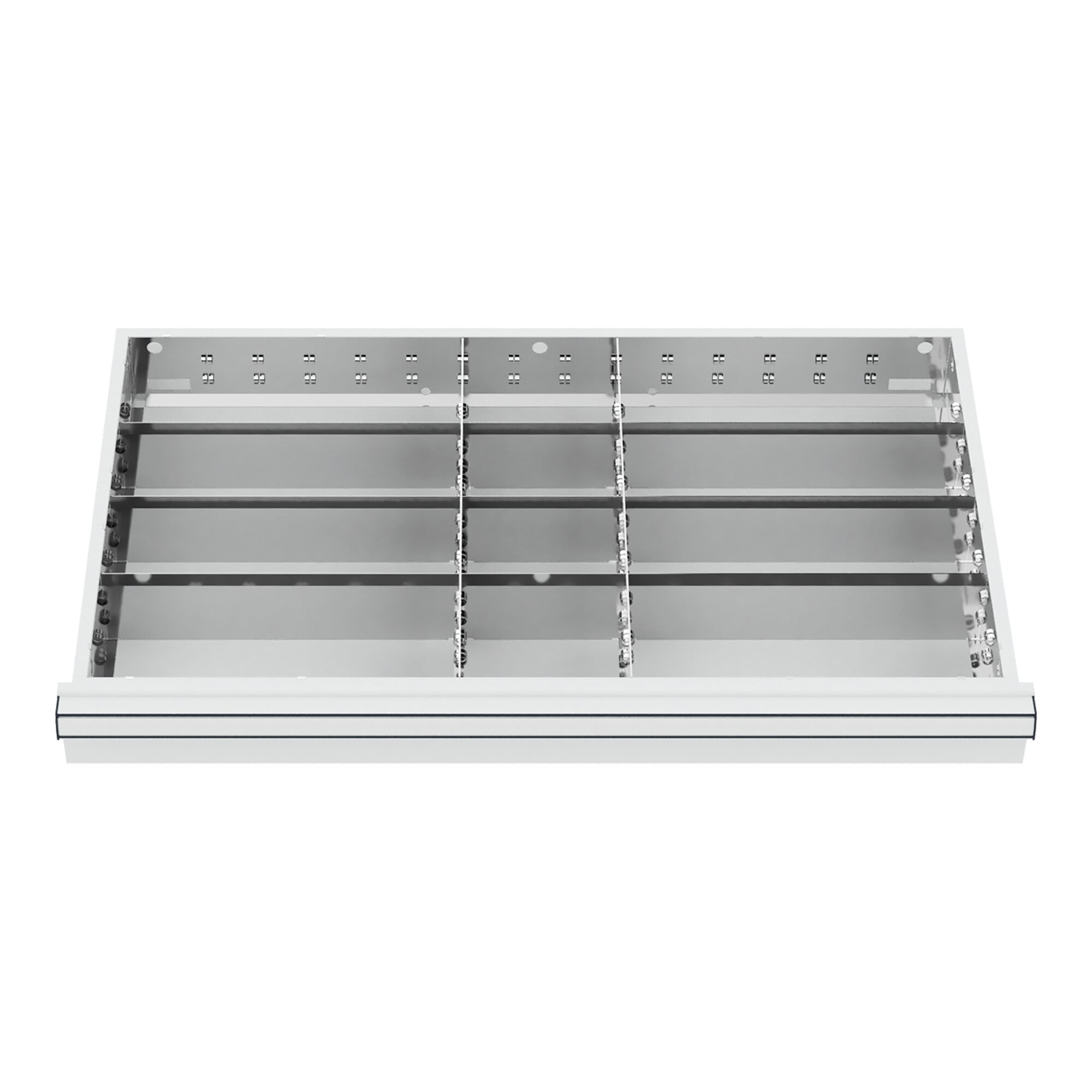 STIER Schubladeneinteilung Metalleinteilung BLH 75 mm Innenmaß 800x450 mm 12 Fächer 6 x TW 325