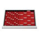STIER Schubladeneinteilung Muldenplatten BLH 50 mm Innenmaß 600x450 mm 6 MP-1