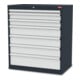 STIER Schubladenschrank mit 7 Schubladen BxTxH 900x575x1020 mm inkl. Einteilungsset