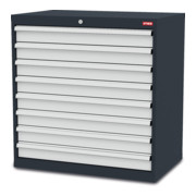 STIER Schubladenschrank mit 8 Schubladen BxTxH 900x575x920 mm
