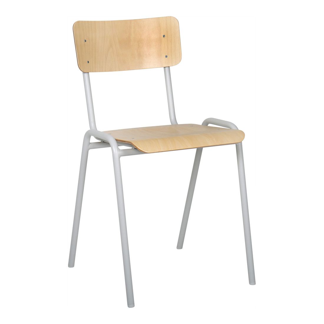 STIER Sedia sovrapponibile, faggio, 450 x 385 x 390 mm