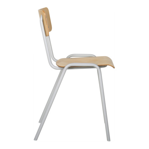 STIER Sedia sovrapponibile, faggio, 450 x 385 x 390 mm