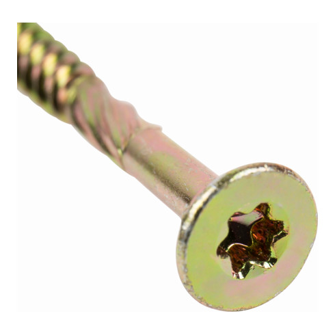 STIER Senkkopf-Spanplattenschraube 4x50 Stahl galvanisch verzinkt gelb TX 20