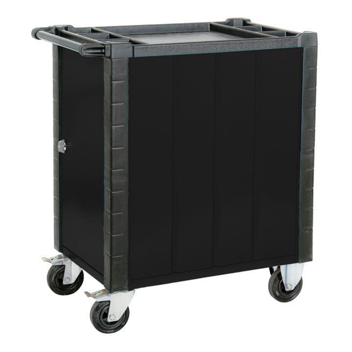 STIER Servante d'atelier avec protection arêtes & porte latérale, 7 tiroirs, 350kg, 950x740x500mm