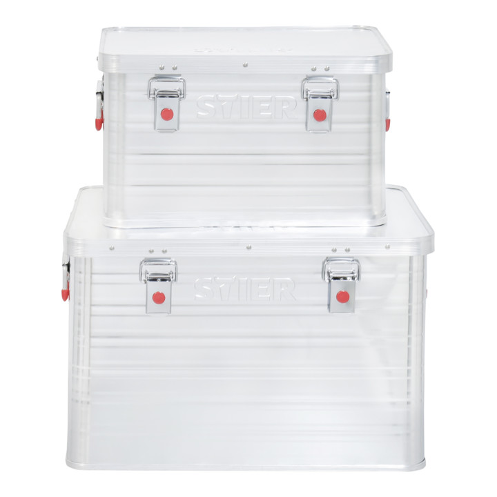 STIER set aluminium boxen 30 l + 65 l