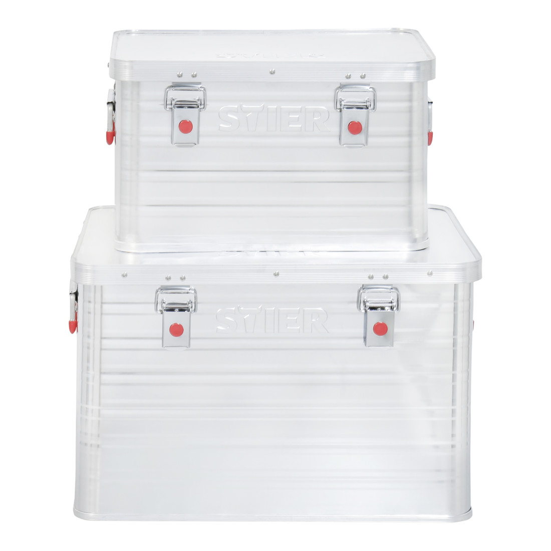 STIER set aluminium boxen 30 l + 65 l