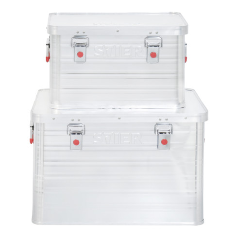 STIER set aluminium boxen 30 l + 65 l