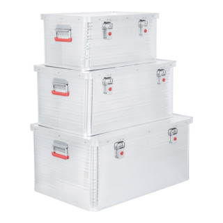 STIER set aluminium boxen 50 l + 85 l + 135 l