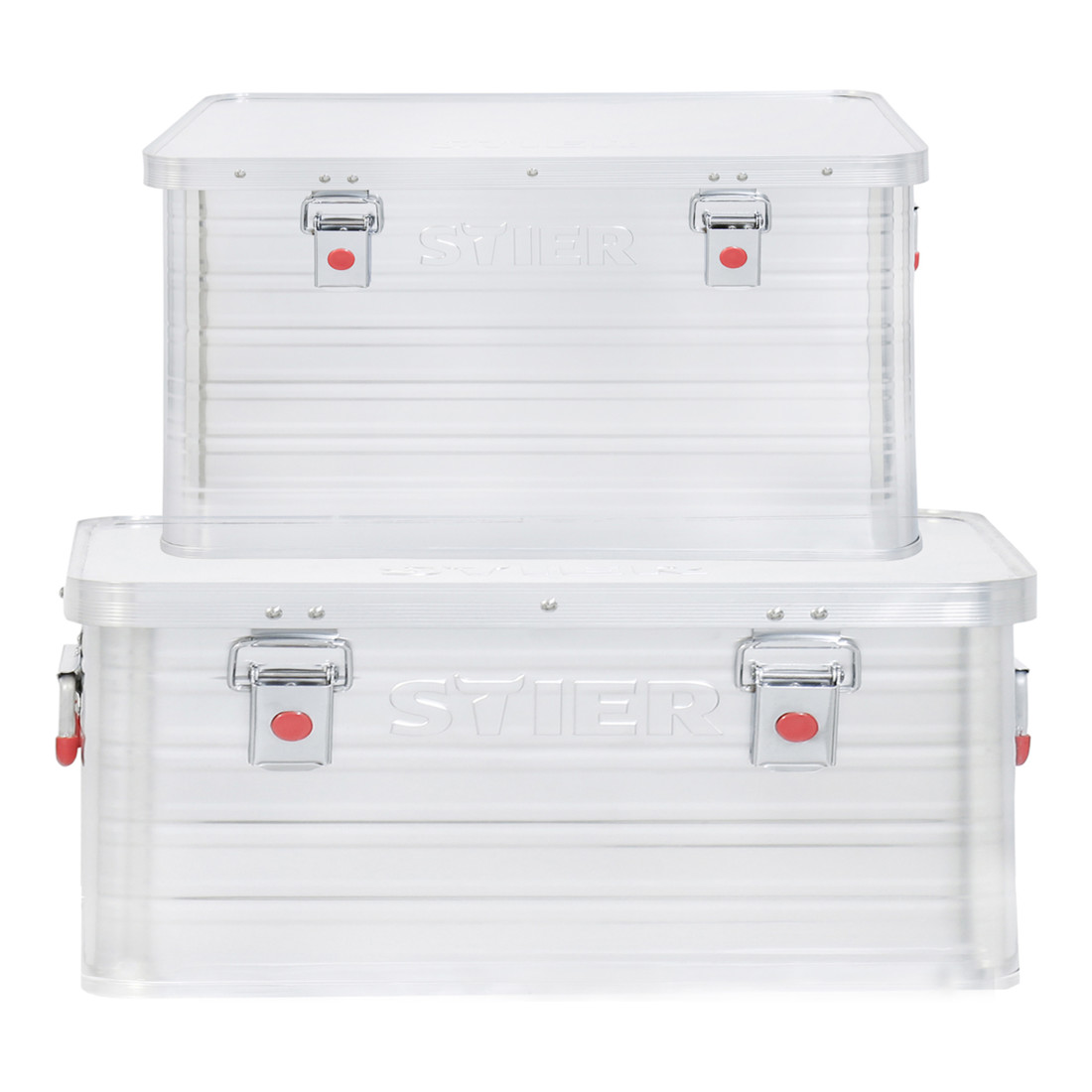 STIER set aluminium boxen 50 l + 85 l
