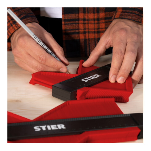 STIER Set di calibri per contorni 310 mm e 180 mm