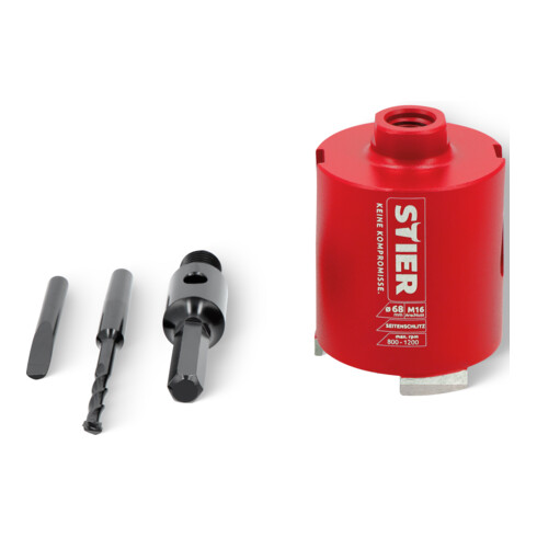 STIER Set di carotatori per prese elettriche M16 esagono