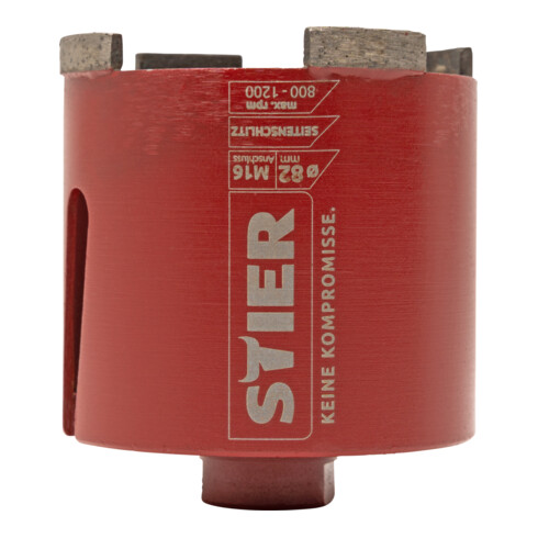 STIER Set di carotatori per prese elettriche M16 esagono 82 mm