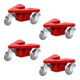 STIER Set di carrelli angolari in alluminio portata 100 kg 195x165x85 mm-1