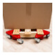 STIER Set di carrelli angolari in alluminio portata 100 kg 195x165x85 mm-2