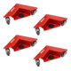 STIER Set di carrelli angolari portata 150 kg con ruote in gomma