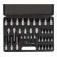 STIER Set di chiavi a bussola e bit, 1/2 pollice, 1/4 pollice, ISK/TX, 42 pezzi-1