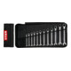 STIER Set di chiavi combinate a cricchetto, apertura chiave 8 - 19 mm, 12 pezzi-1