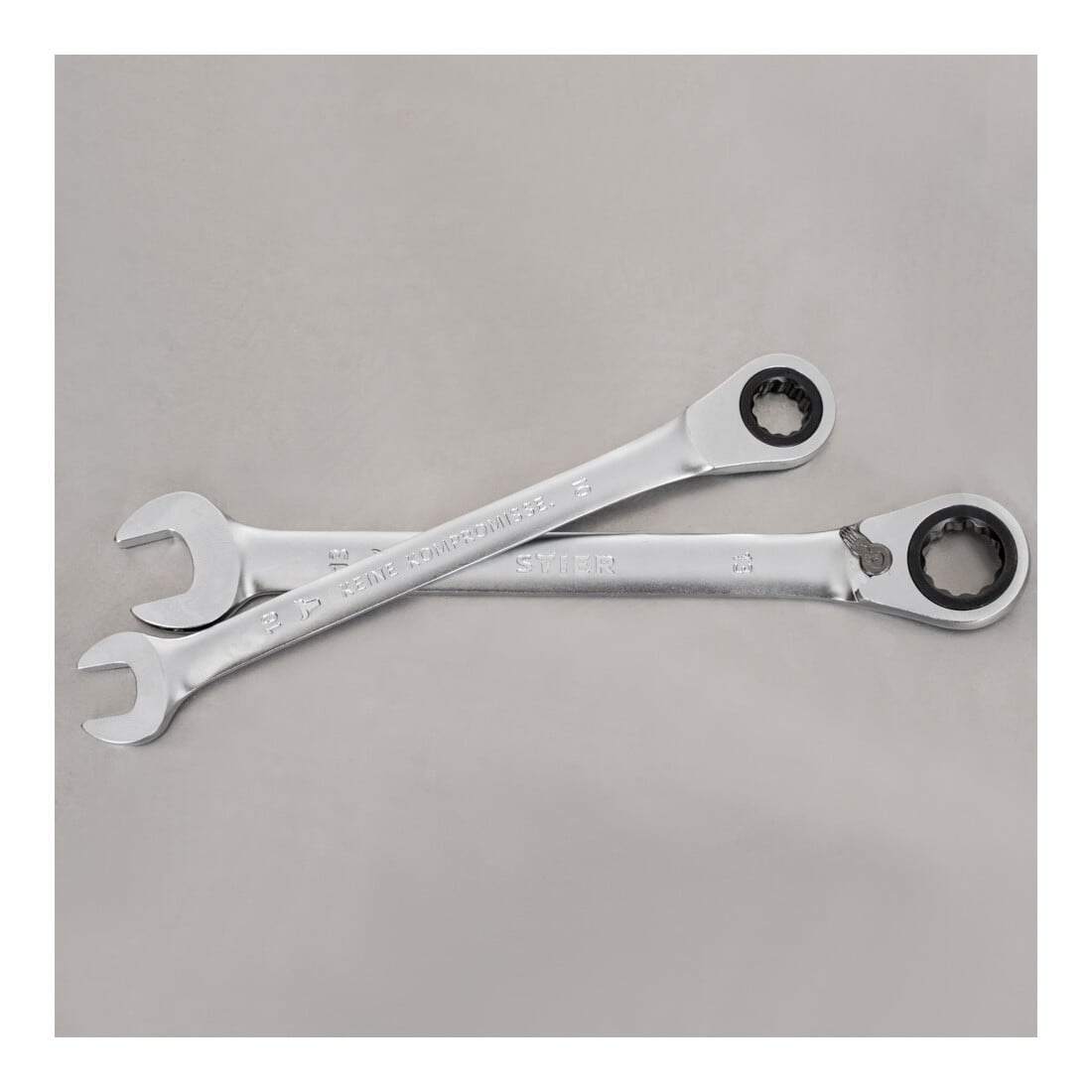 STIER Set di chiavi combinate a cricchetto reversibili apertura chiave 8 - 19 mm 5 pezzi