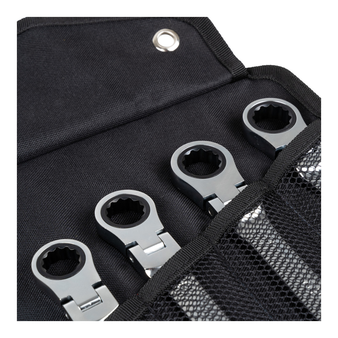 STIER Set di chiavi combinate con snodo apertura chiave 8 - 19 mm 7 pezzi