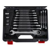 STIER Set di chiavi combinate tipo forte e speciale apertura chiave 8 - 19 mm 16 pezzi in valigetta di plastica