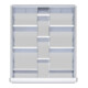 STIER Set di divisori per cassetti con altezza del pannello frontale 60-90 mm 2x9 separatori lisci-1