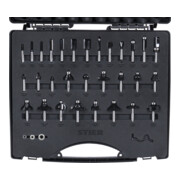 STIER Set di frese 30 pz., 8 mm, in valigetta di plastica-2