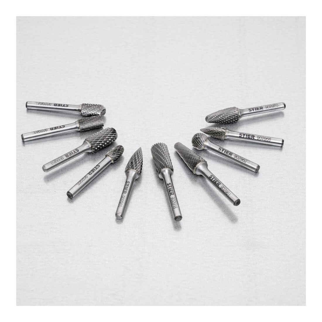 STIER Set di frese rotative, 10 pezzi