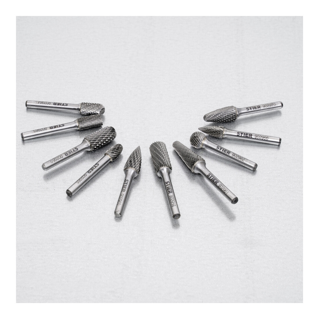 STIER Set di frese rotative, 10 pezzi