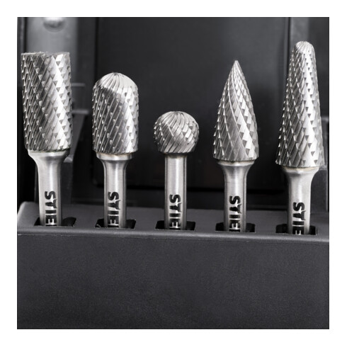 STIER Set di frese rotative, 5 pezzi