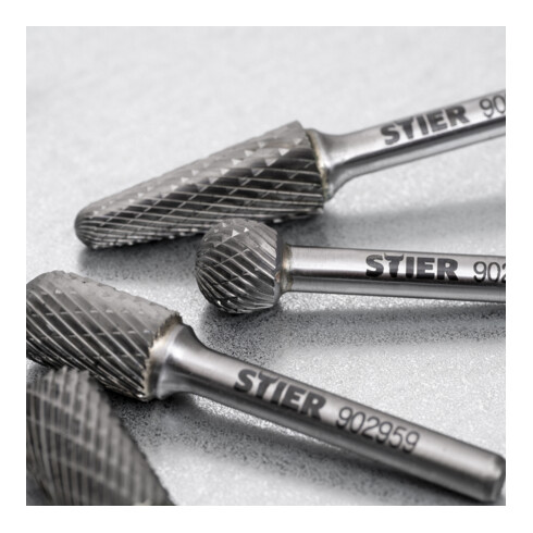 STIER Set di frese rotative, 5 pezzi