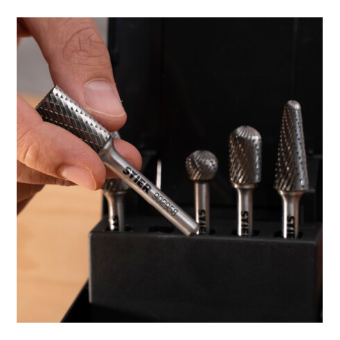 STIER Set di frese rotative, 5 pezzi