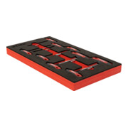 STIER Set di giraviti con impugnatura a T TX TX6 - TX30 mm 9 pezzi con inserto di espanso morbido (EVA)-4