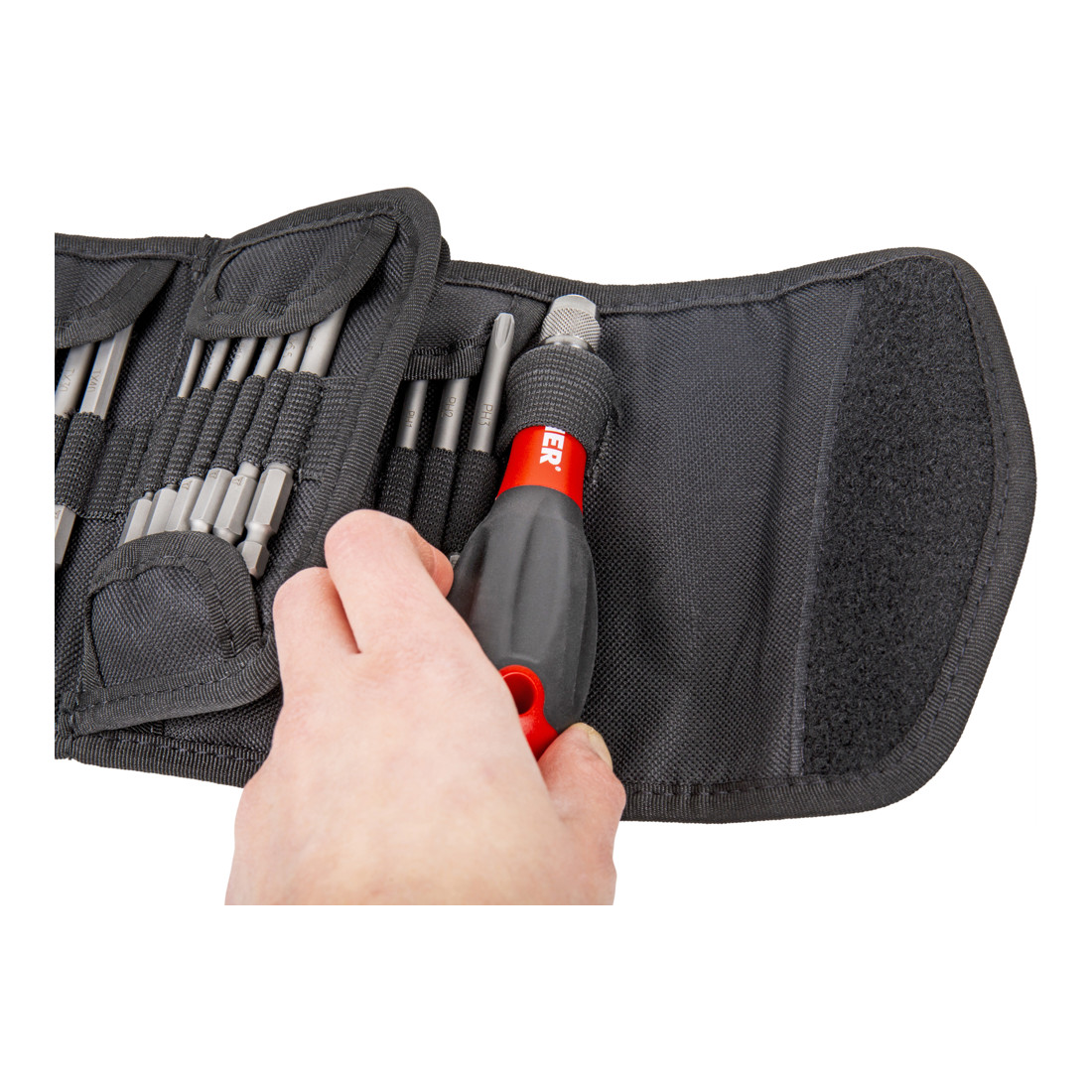 STIER Set di giraviti con lame intercambiabili, 38 pezzi