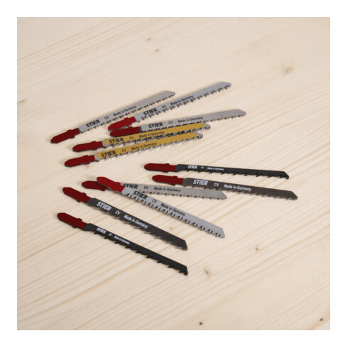 STIER Set di lame per seghetti alternativi per legno 25 pezzi