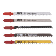 STIER Set di lame per seghetti alternativi per legno 25 pezzi-4