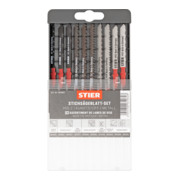 STIER Set di lame per seghetti alternativi per metallo, legno e plastica 10 pezzi-2