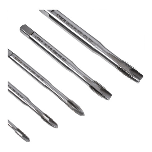 STIER Set di maschi a macchina e filettatori HSS-E Co8 M3-M12 forma B