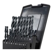 STIER Set di punte elicoidali DIN 338 HSS-R 1-10 mm 19 pezzi in cassetta-5