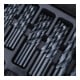 STIER Set di punte elicoidali DIN 338 HSS-R 1-10 mm incremento di 0,5 mm 170 pezzi-4
