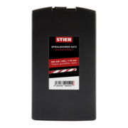 STIER Set di punte elicoidali Standard DIN 338 HSS-G 1-10 mm 19 pezzi in cassetta