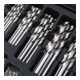 STIER Set di punte elicoidali, Standard, DIN 338, HSS-G, 1 - 10 mm, incremento di 0,5 mm, 170 pezzi-5