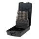STIER Set di punte elicoidali Twist Premium, in cassetta, DIN 338, HSS-Co5, 1-10 mm, 19 pezzi-1