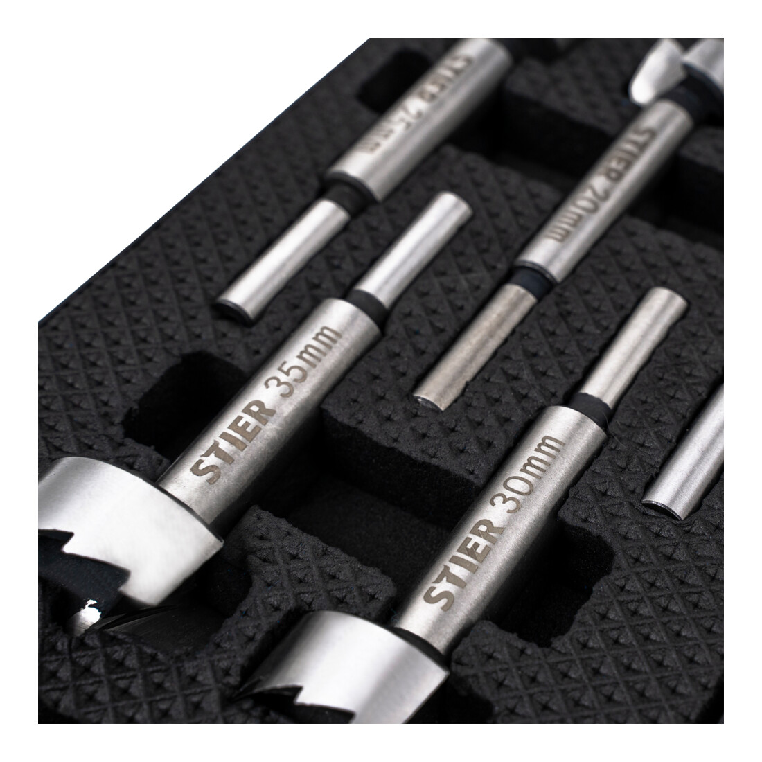 STIER Set di punte Forstner 5 pezzi (15, 20, 25, 30, 35 mm)