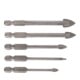 STIER Set di punte per piastrelle 5 pz. bit da 1/4 pollice 4 - 10 mm-1