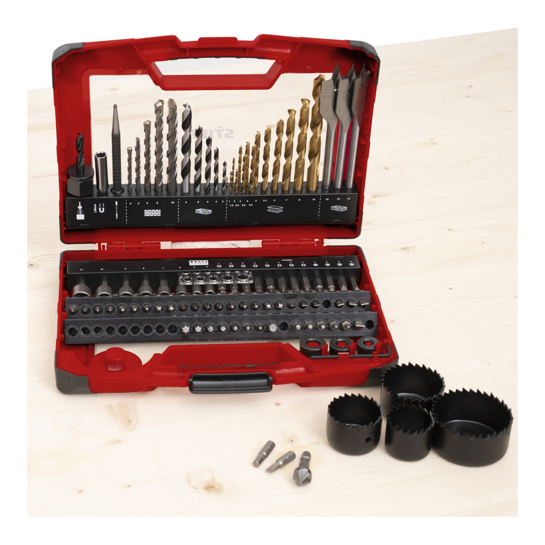 STIER Set di punte TiN, seghe e bit, 100pz.