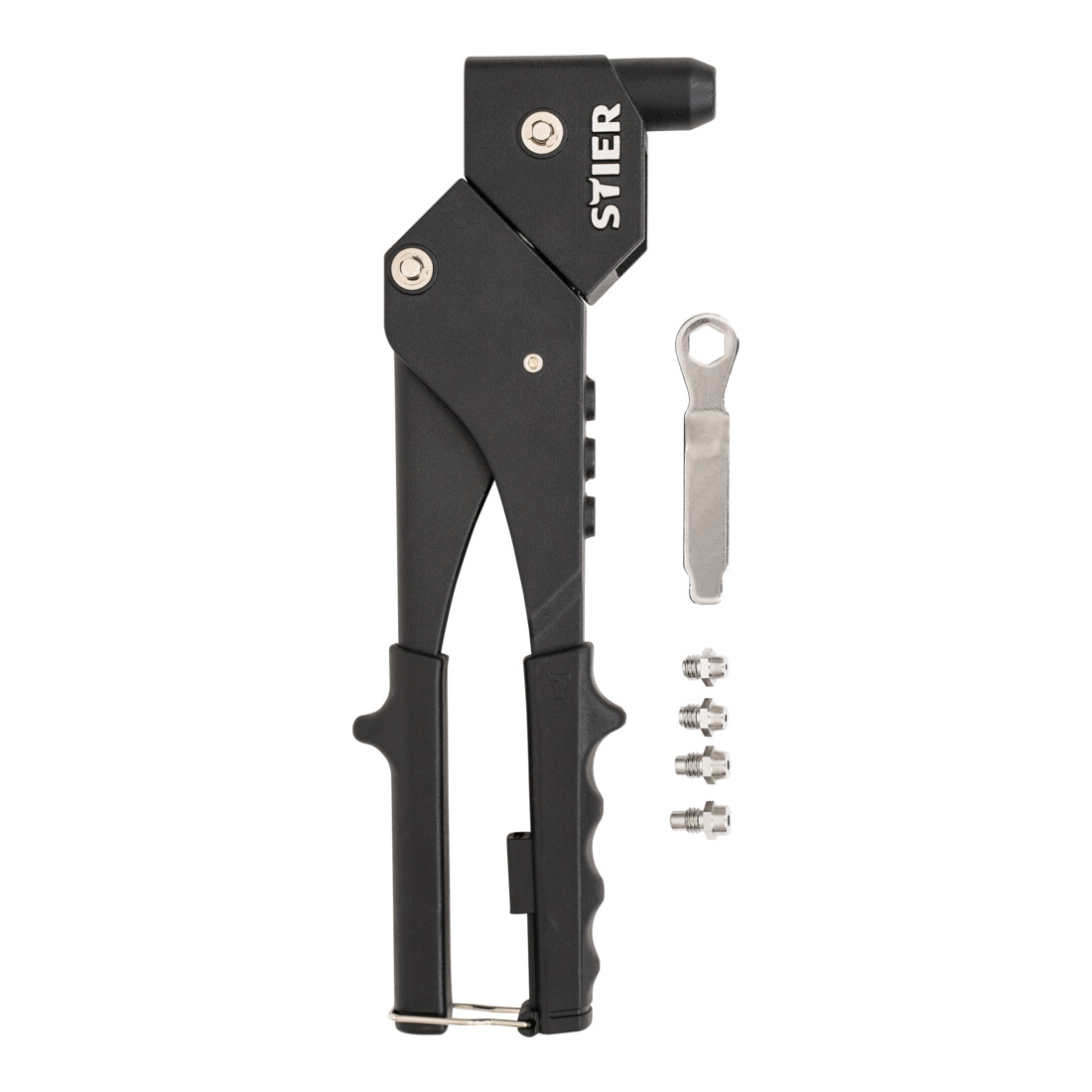 STIER Set di rivetti ciechi Premium con rivettatrice manuale 360° e rivetti ciechi 501 pezzi