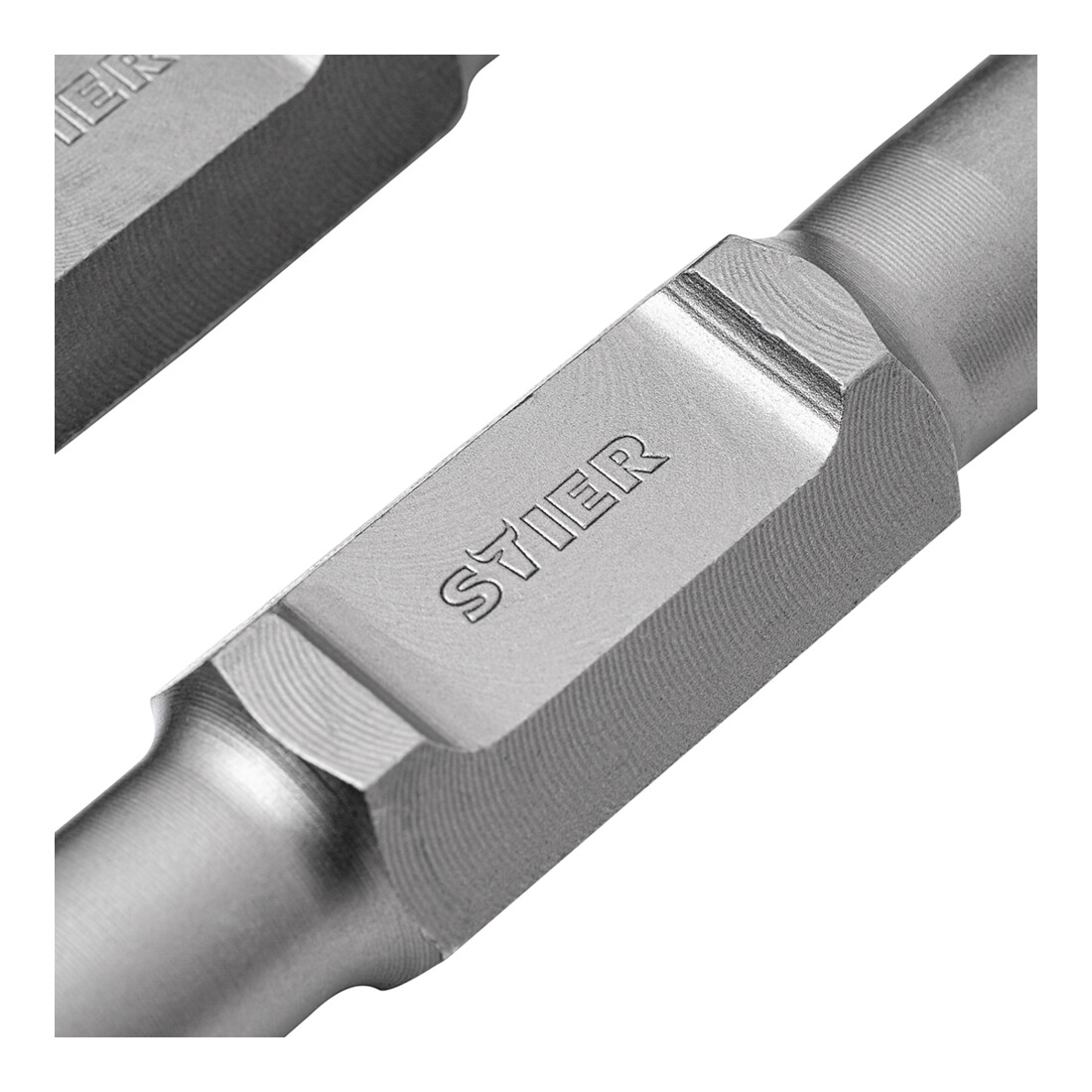 STIER Set di scalpelli a punta piatti SDS-HEX 30 mm 410 mm per martello demolitore