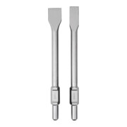 STIER Set di scalpelli piatti SDS-HEX 30 mm 35/50 x 410 mm per martello demolitore